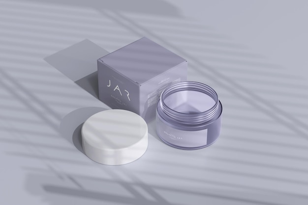 Mockup van een cosmetische pot