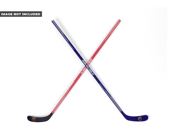 PSD mockup van een ijshockeystick