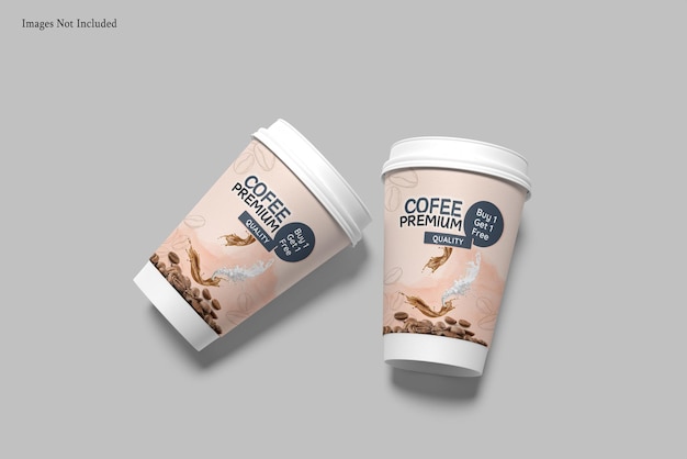 Mockup van een koffiekop