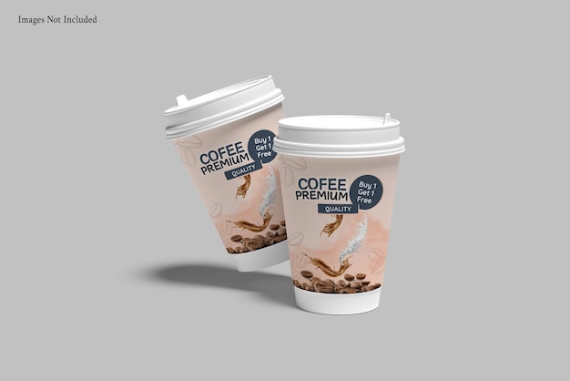 Mockup van een koffiekop