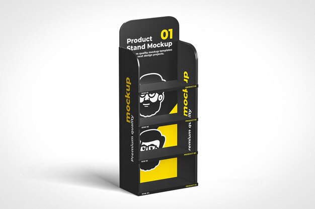 PSD mockup van een lege productstand