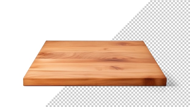 Mockup van een lichtbruine houten tafel