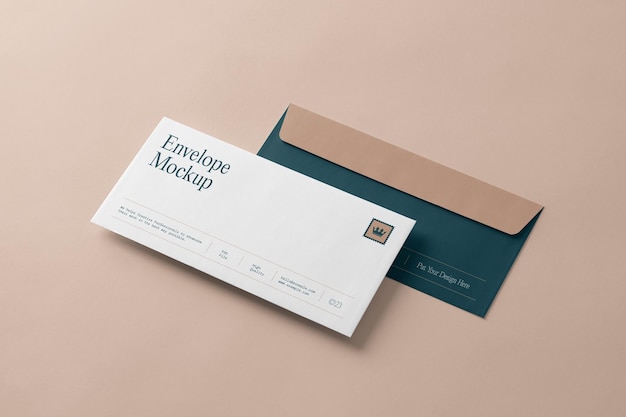 PSD mockup van een luxe envelop