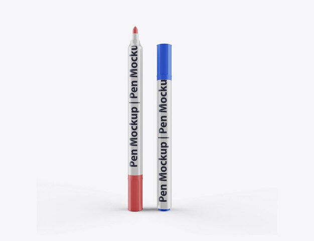 PSD mockup van een matte permanente marker