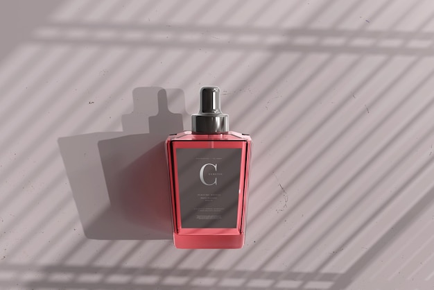 Mockup van een parfuumfles