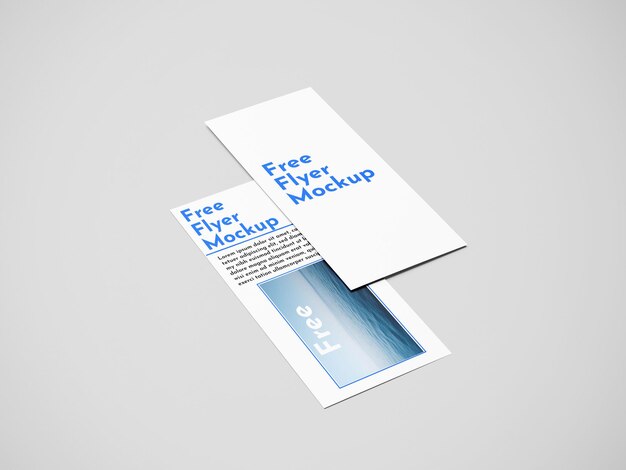 PSD mockup van een portretflyer