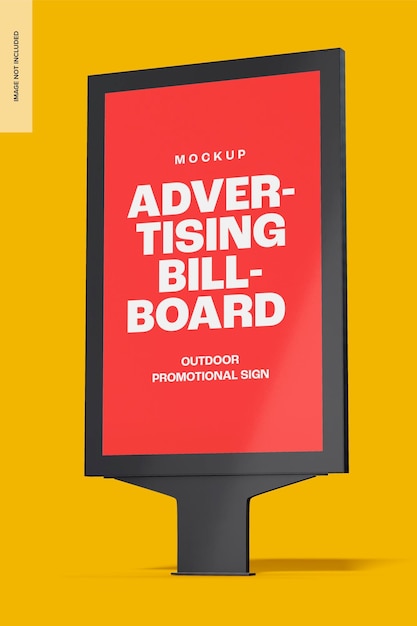 Mockup van een reclamebord