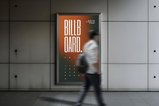 Mockup van een straatbillboard