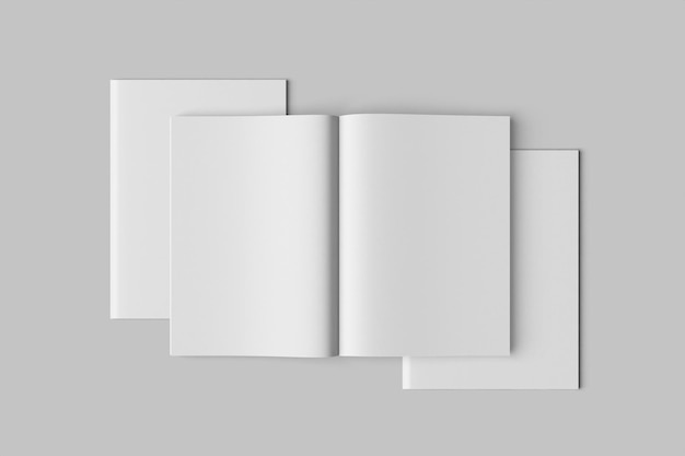 Mockup van een tijdschrift