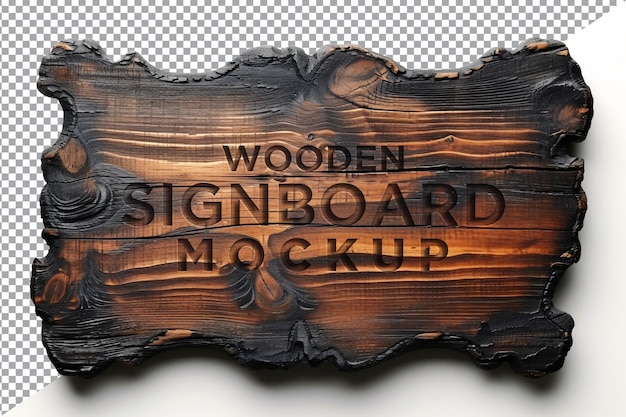 Mockup van een vintage houten bord