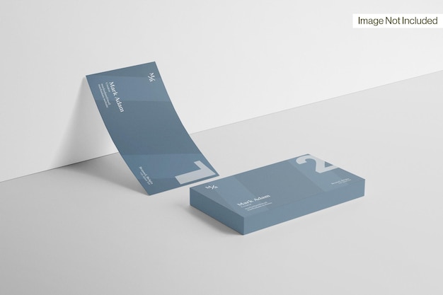 Mockup van een visitekaartje links