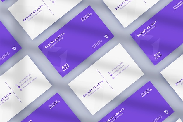 Mockup van een visitekaartje
