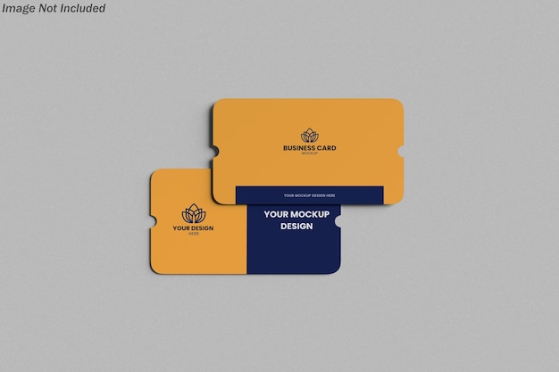 Mockup van een visitekaartje