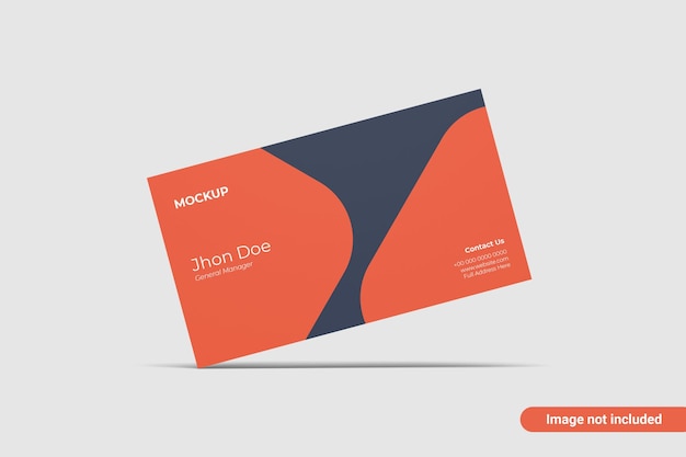 Mockup van een visitekaartje