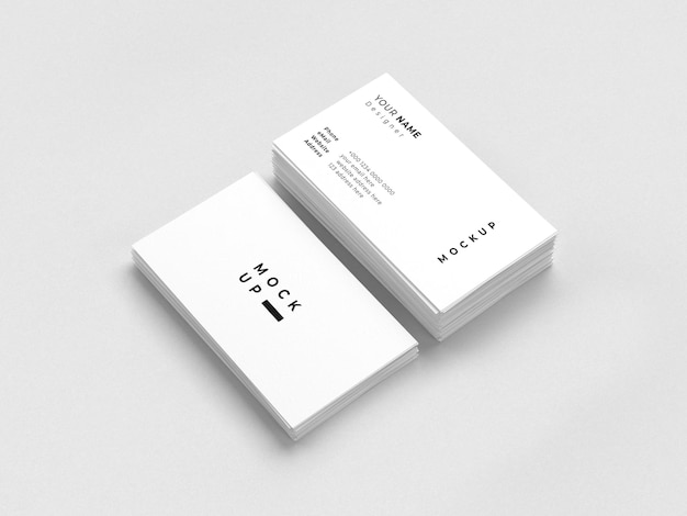Mockup van een visitekaartje