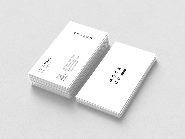 Mockup van een visitekaartje