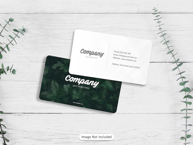 PSD mockup van een visitekaartje