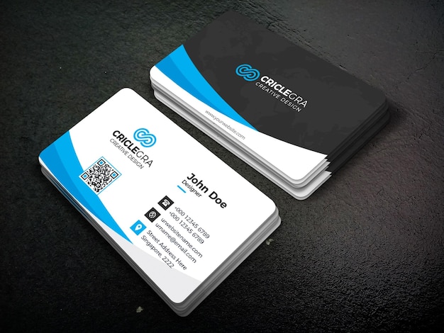 Mockup van een visitekaartje