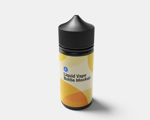 Mockup van een vloeibare vape fles