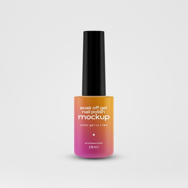 PSD mockup van gel nagellak afzuigen