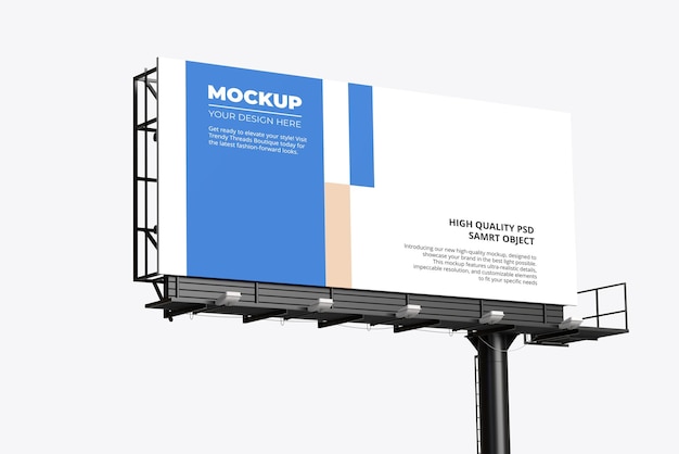 Mockup van het billboard