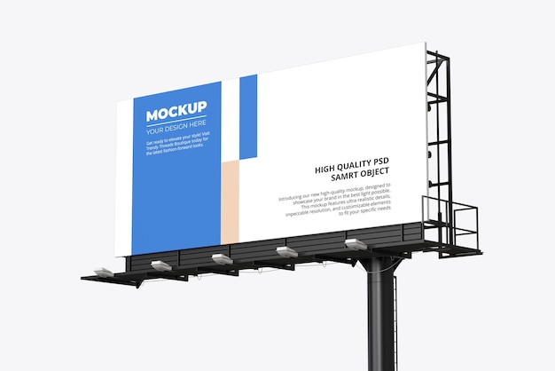 Mockup van het billboard