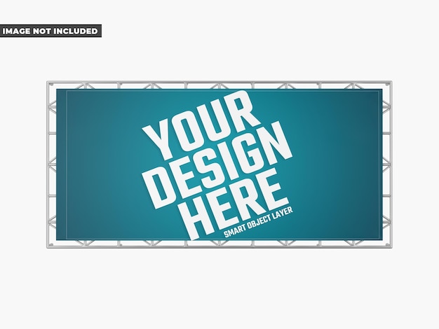 PSD mockup van het billboard