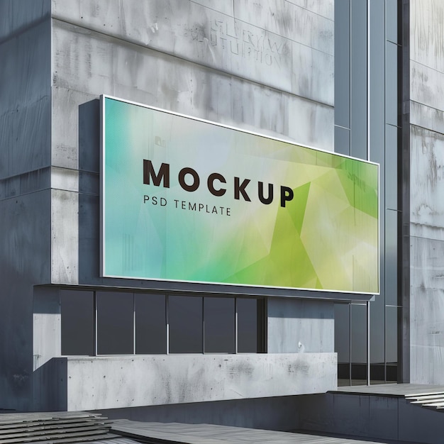 Mockup van het billboard