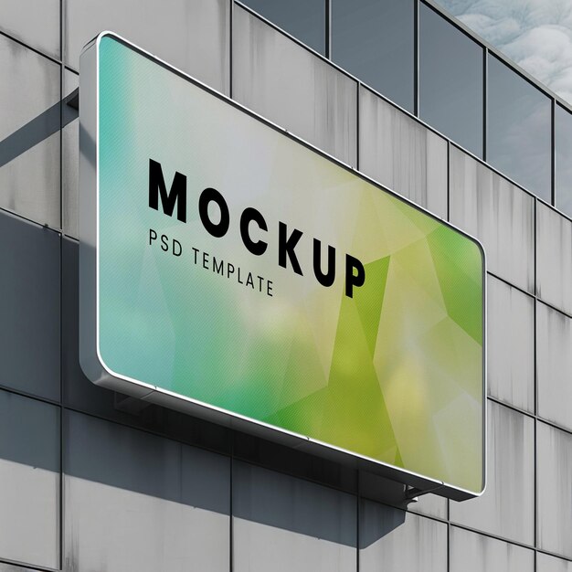 Mockup van het billboard