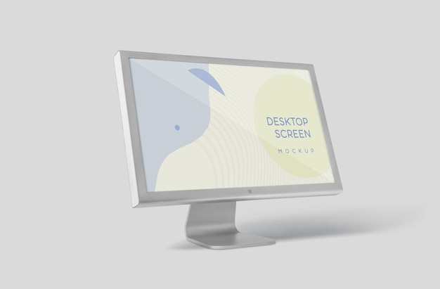 Mockup van het imac-monitorscherm