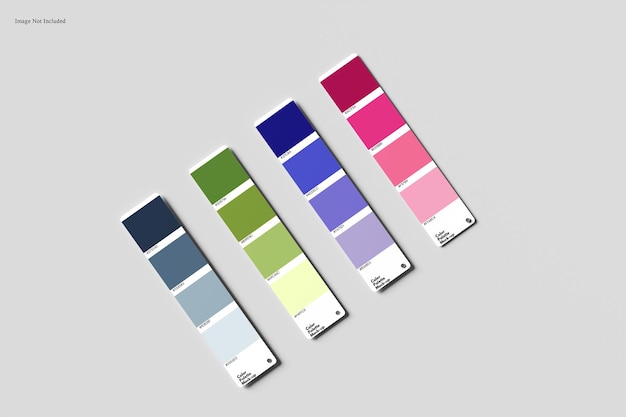 Mockup van het kleurenpalet