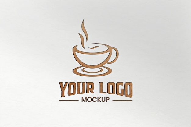 Mockup van het koffie-logo