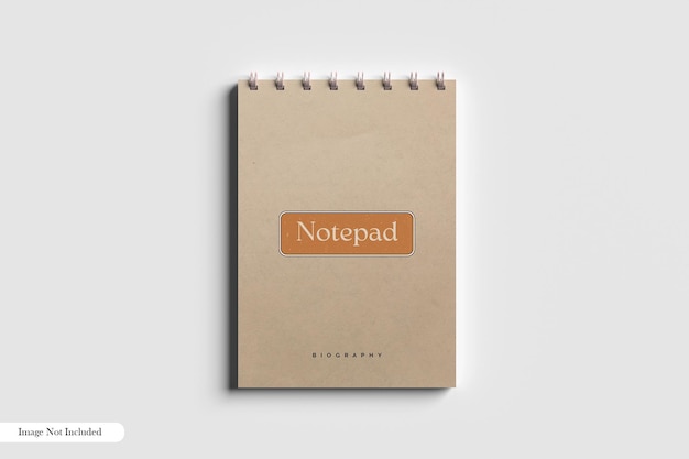 Mockup van het notitieblok.