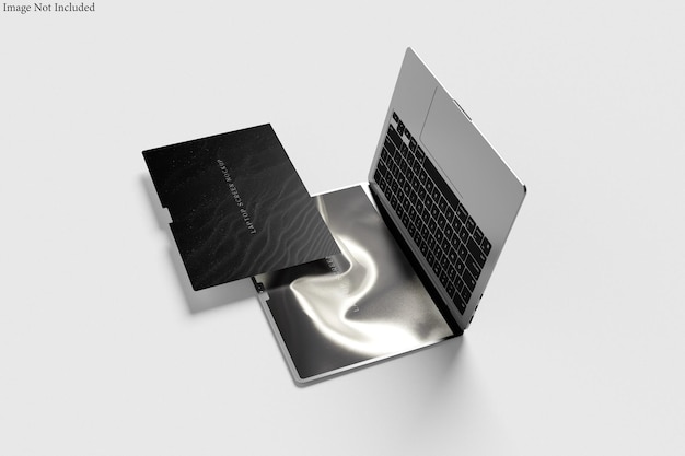 Mockup van het scherm van de laptop