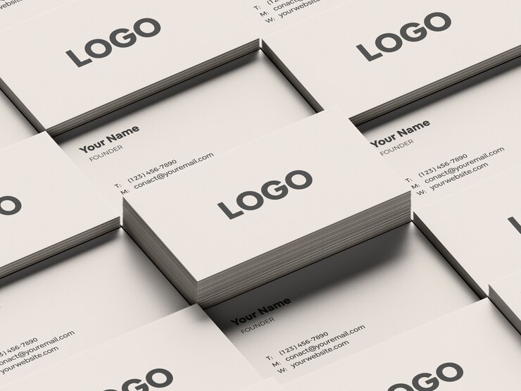 PSD mockup van het visitekaartje