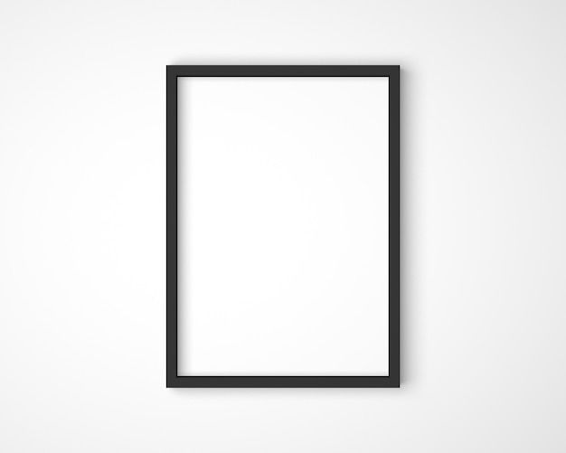 Mockup van het zwarte frame