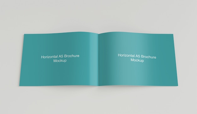 Mockup van horizontale brochure