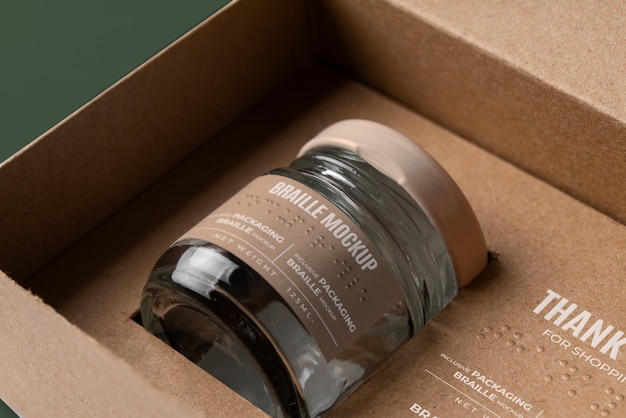 Mockup van inclusieve verpakking