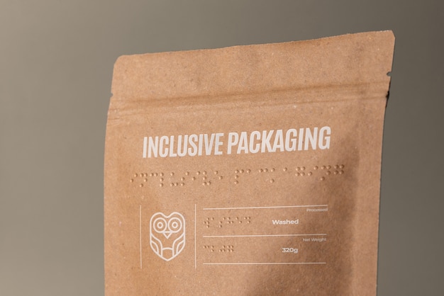 Mockup van inclusieve verpakking
