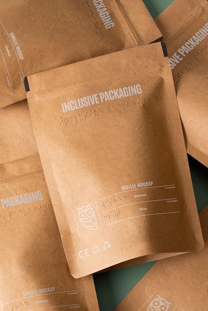 Mockup van inclusieve verpakking