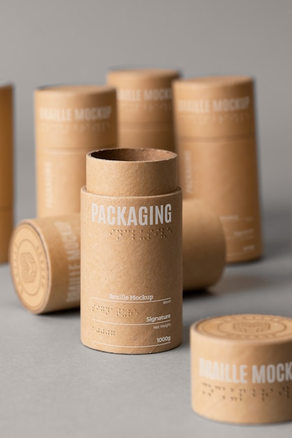 Mockup van inclusieve verpakking