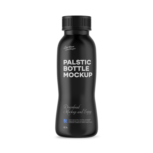 Mockup van plastic fles