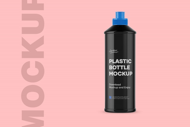 Mockup van plastic fles