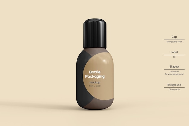 Mockup van plastic fles