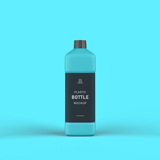 Mockup van plastic fles