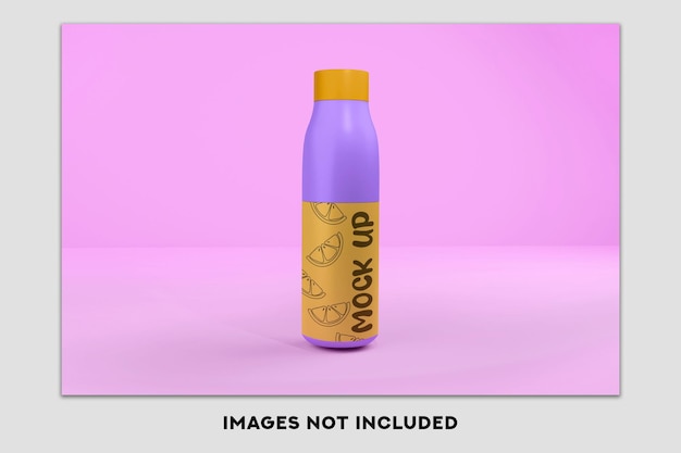 Mockup van plastic fles