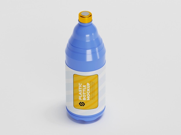 Mockup van plastic fles