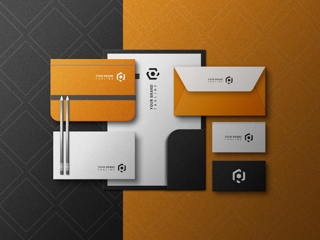 Mockup van schrijfgereedschap