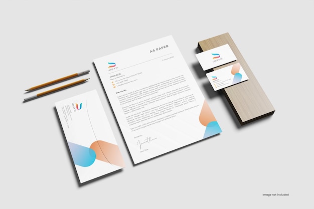 Mockup van schrijfgereedschap