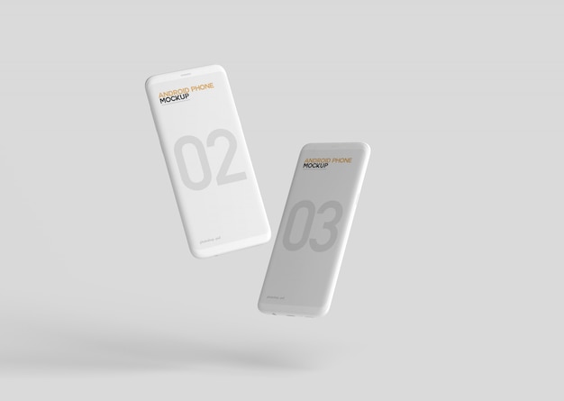 Mockup van smartphone